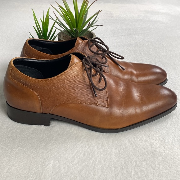 Aldo Kingsley Pillow Walk Lace Up Derby Dress Shoes (Cognac) - Picture 4 of 16